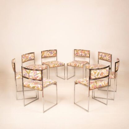 "SQ-AL" chairs by Willy Rizzo for Maison Willy Rizzo 1970