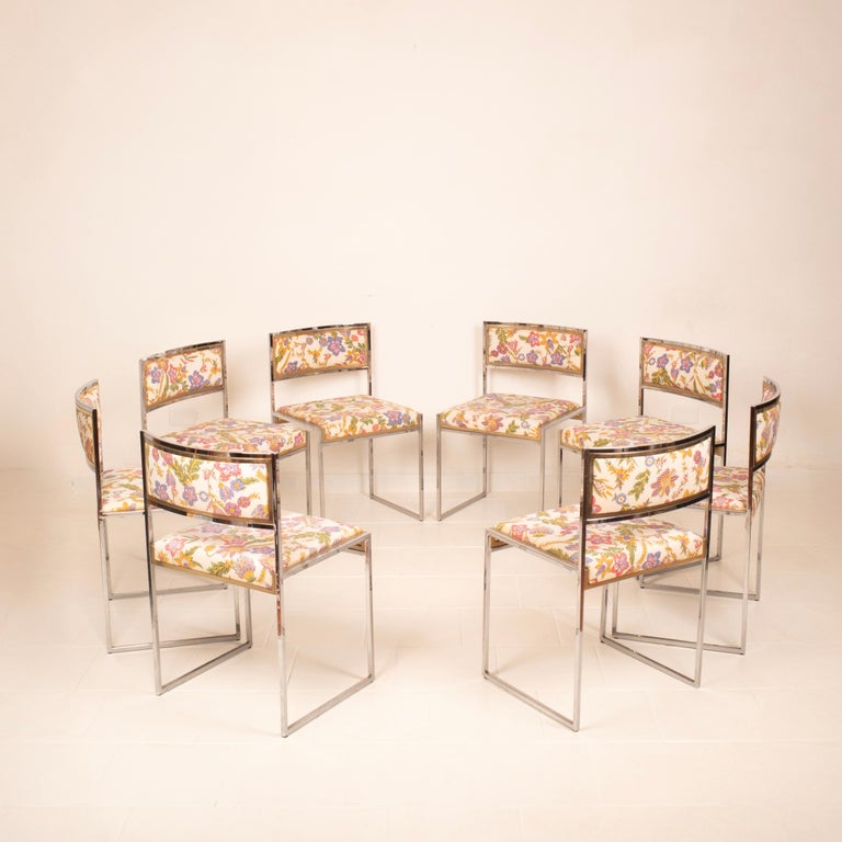 "SQ-AL" chairs by Willy Rizzo for Maison Willy Rizzo 1970