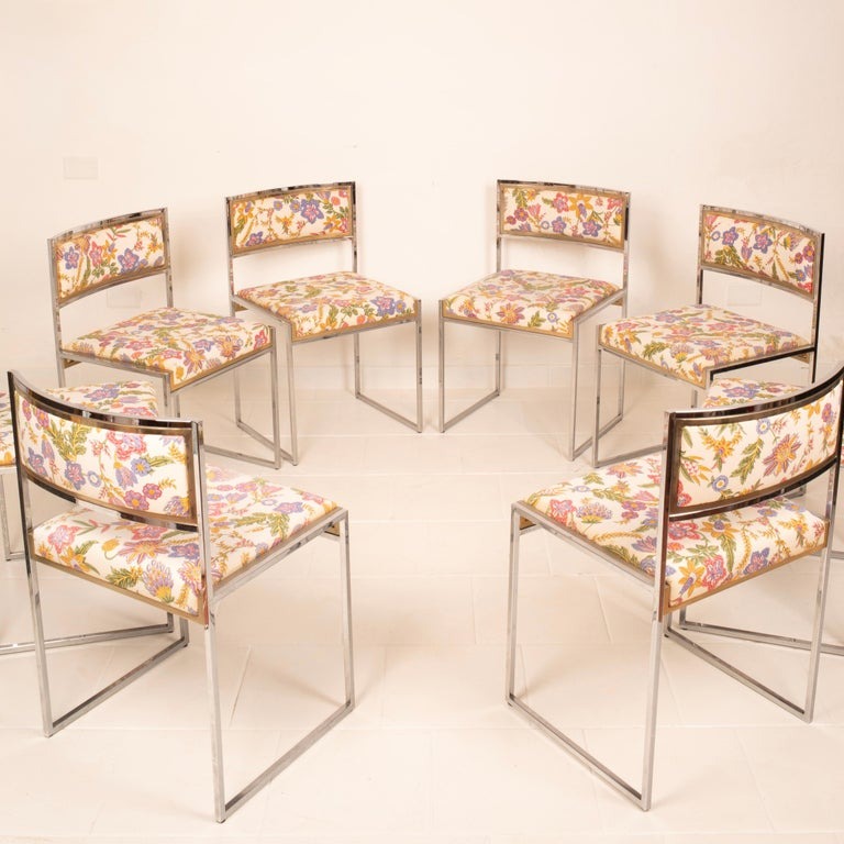 "SQ-AL" chairs by Willy Rizzo for Maison Willy Rizzo 1970