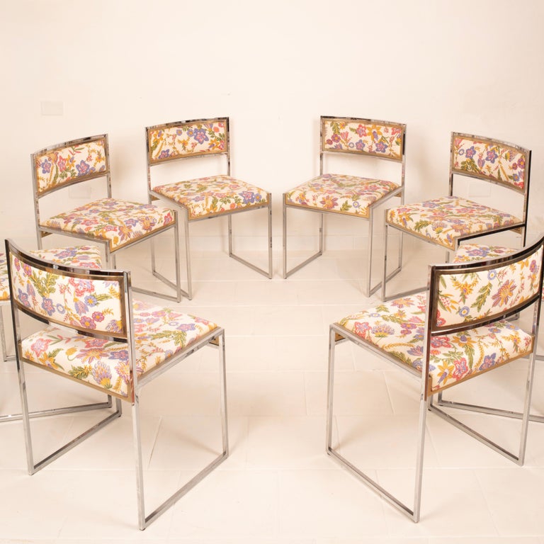 "SQ-AL" chairs by Willy Rizzo for Maison Willy Rizzo 1970