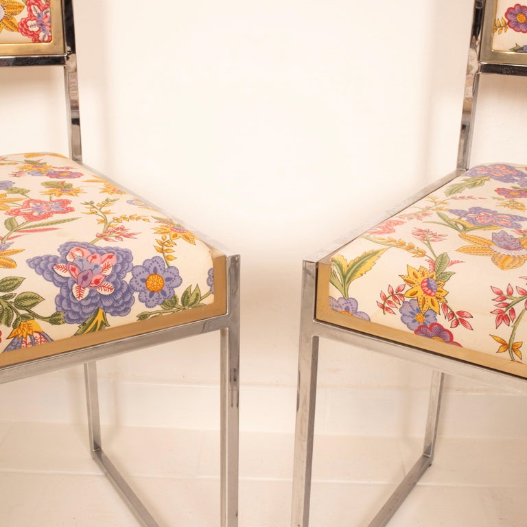 "SQ-AL" chairs by Willy Rizzo for Maison Willy Rizzo 1970