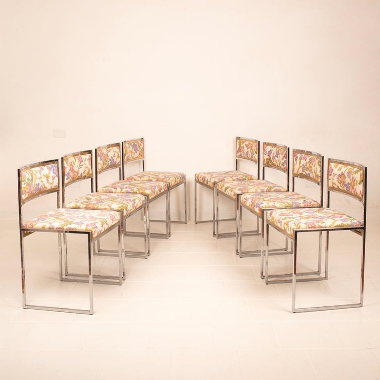 "SQ-AL" chairs by Willy Rizzo for Maison Willy Rizzo 1970