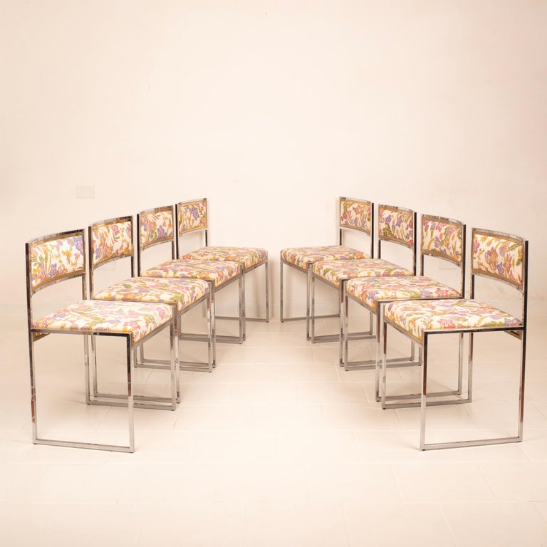 "SQ-AL" chairs by Willy Rizzo for Maison Willy Rizzo 1970