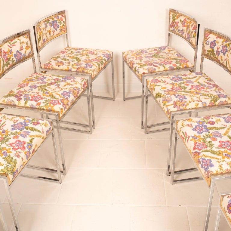 "SQ-AL" chairs by Willy Rizzo for Maison Willy Rizzo 1970