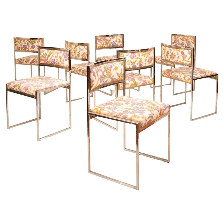 "SQ-AL" chairs by Willy Rizzo for Maison Willy Rizzo 1970