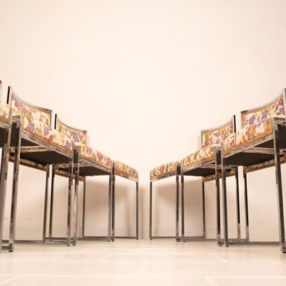 "SQ-AL" chairs by Willy Rizzo for Maison Willy Rizzo 1970
