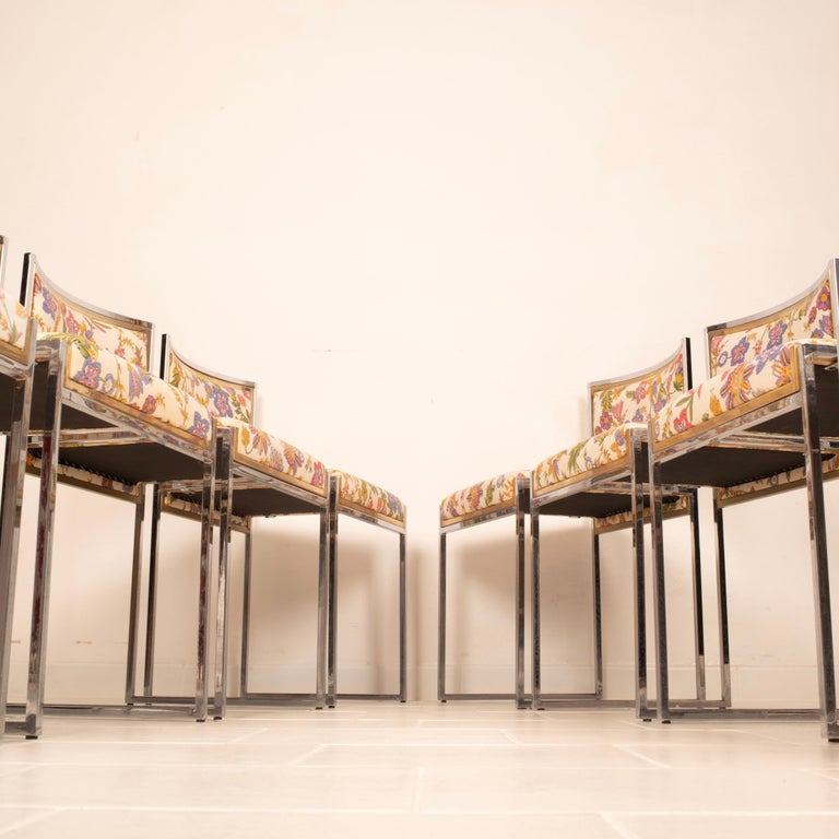 "SQ-AL" chairs by Willy Rizzo for Maison Willy Rizzo 1970