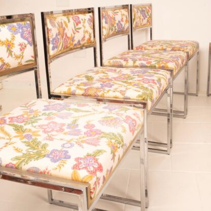 "SQ-AL" chairs by Willy Rizzo for Maison Willy Rizzo 1970