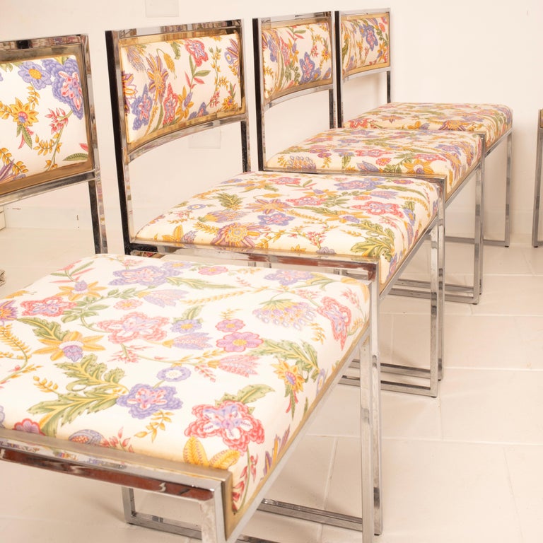 "SQ-AL" chairs by Willy Rizzo for Maison Willy Rizzo 1970