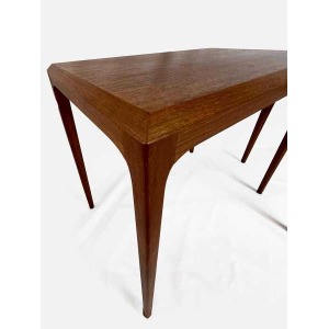 Two Teak Side Tables Designed By Johannes Andersen And Manufactured By Sikeborg In Denmark In The 1960s. Mid Century Furniture, Vintage