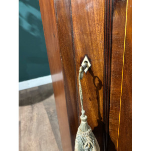 Victorian Mahogany Inlaid Corner Cupboard