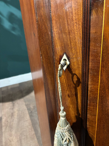 Victorian Mahogany Inlaid Corner Cupboard