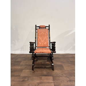 Victorian Upholstered American Style Rocking Chair