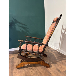 Victorian Upholstered American Style Rocking Chair