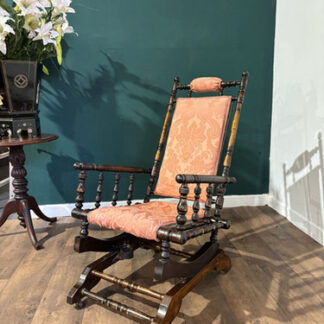 Victorian Upholstered American Style Rocking Chair