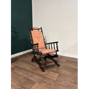 Victorian Upholstered American Style Rocking Chair
