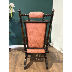 Victorian Upholstered American Style Rocking Chair
