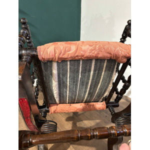 Victorian Upholstered American Style Rocking Chair