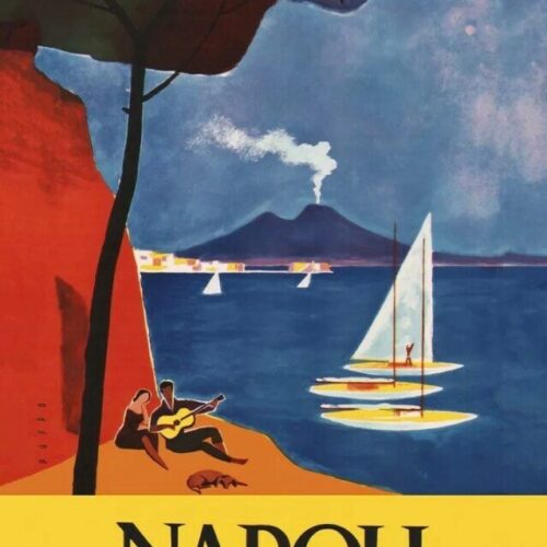 Vintage Advertising Poster - Napoli, Italy, 1920