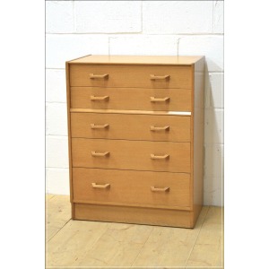 vintage chest of drawers G Plan E Gomme light oak mid century danish DELIVERY