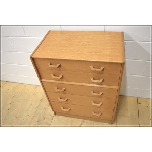 vintage chest of drawers G Plan E Gomme light oak mid century danish DELIVERY