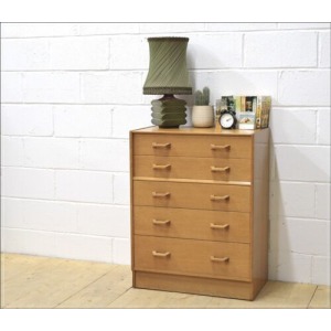 vintage chest of drawers G Plan E Gomme light oak mid century danish DELIVERY