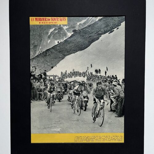 Vintage Cycling Print - Tour de France, Louison Bobet, Original 1955