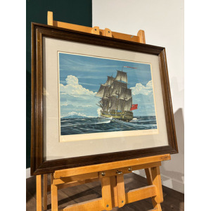 Vintage Lithograph By Richard Linton
