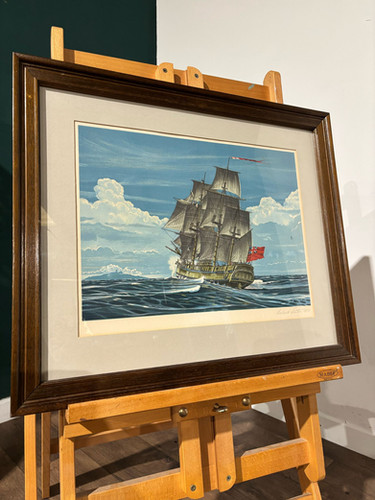 Vintage Lithograph By Richard Linton