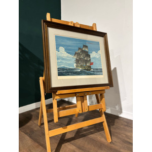 Vintage Lithograph By Richard Linton