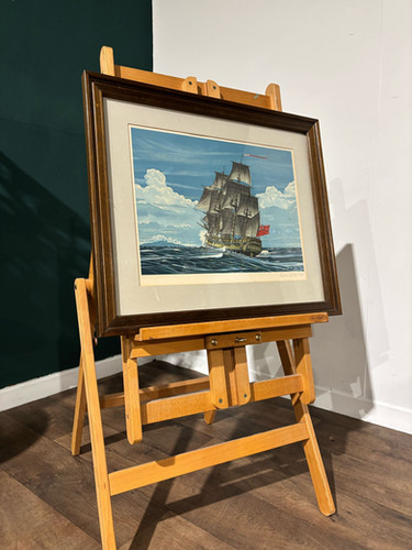 Vintage Lithograph By Richard Linton