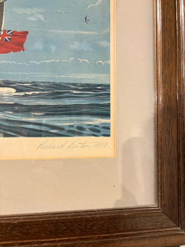 Vintage Lithograph By Richard Linton
