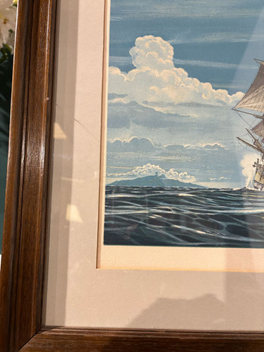 Vintage Lithograph By Richard Linton