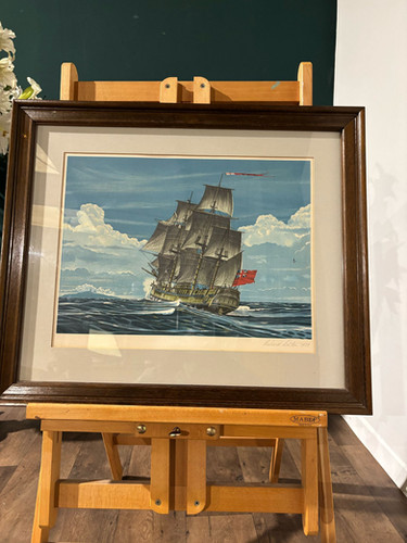 Vintage Lithograph By Richard Linton