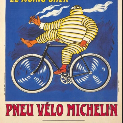 Vintage Michelin advertising print M Gazel 1912