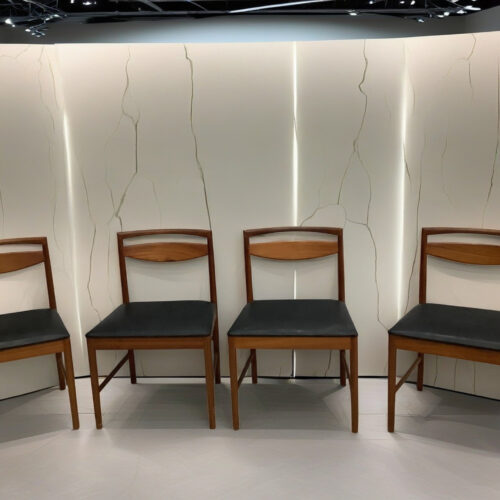 Mid-Century Mcintosh Teak Dining Chairs Set of 4