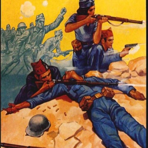 Vintage Propaganda Poster - Spanish Civil War, 1937