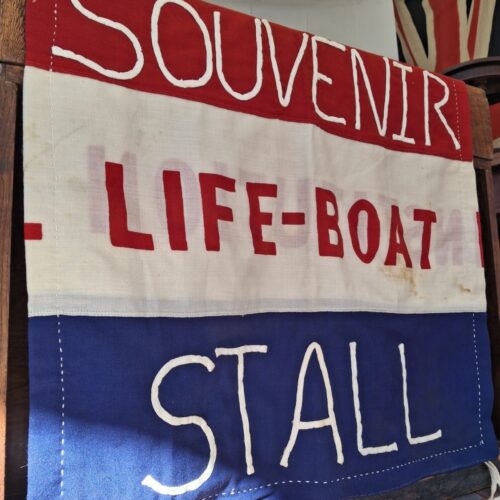 Vintage RNLI Hand Stitched Lifeboat Flag/Banner. Wall Hanging/Collectable