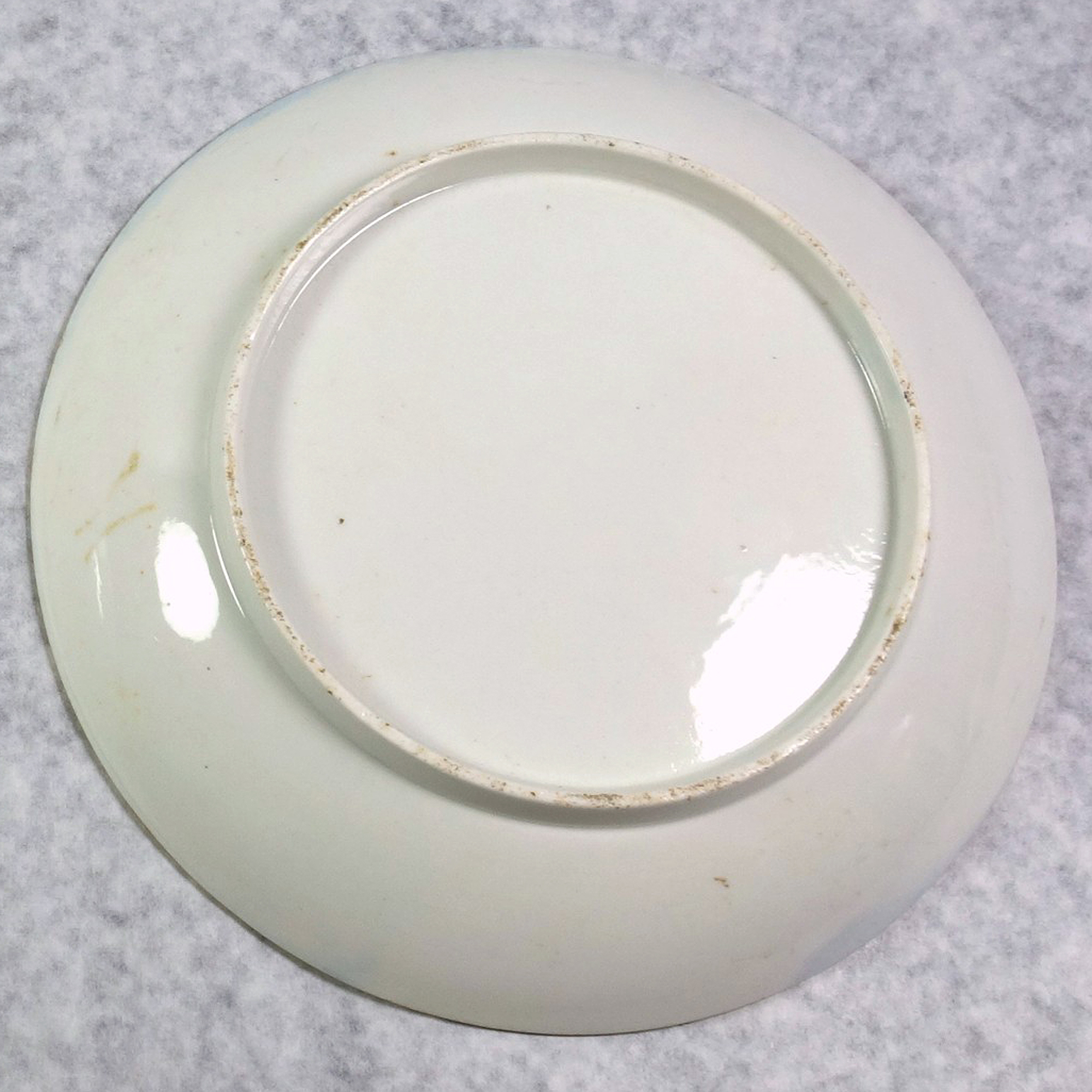 An antique Georgian Worcester flight period porcelain Saucer Dish 20cm C.1790