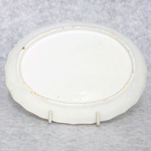 Antique Georgian Chamberlains Worcester porcelain Teapot Cover and Stand C.18thC