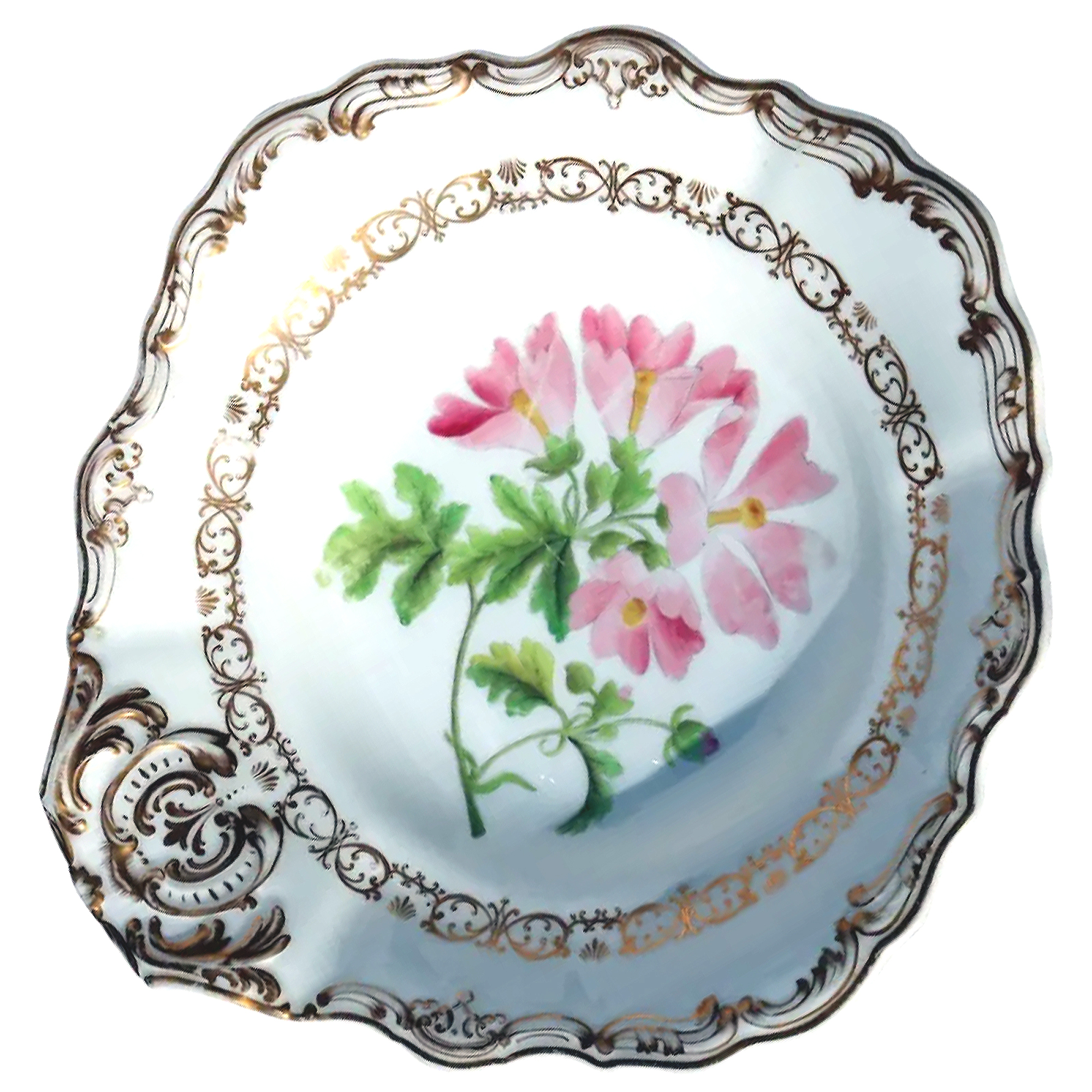 Antique Copeland & Garrett late Spode hand-painted porcelain Dish Bowl 2 C.1840