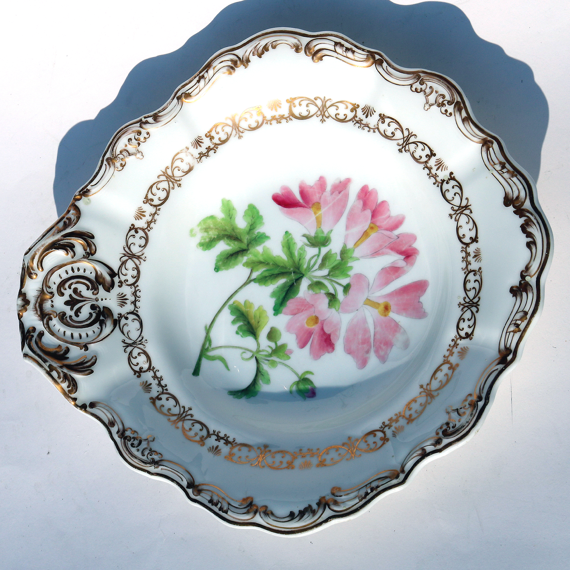 Antique Copeland & Garrett late Spode hand-painted porcelain Dish Bowl 2 C.1840