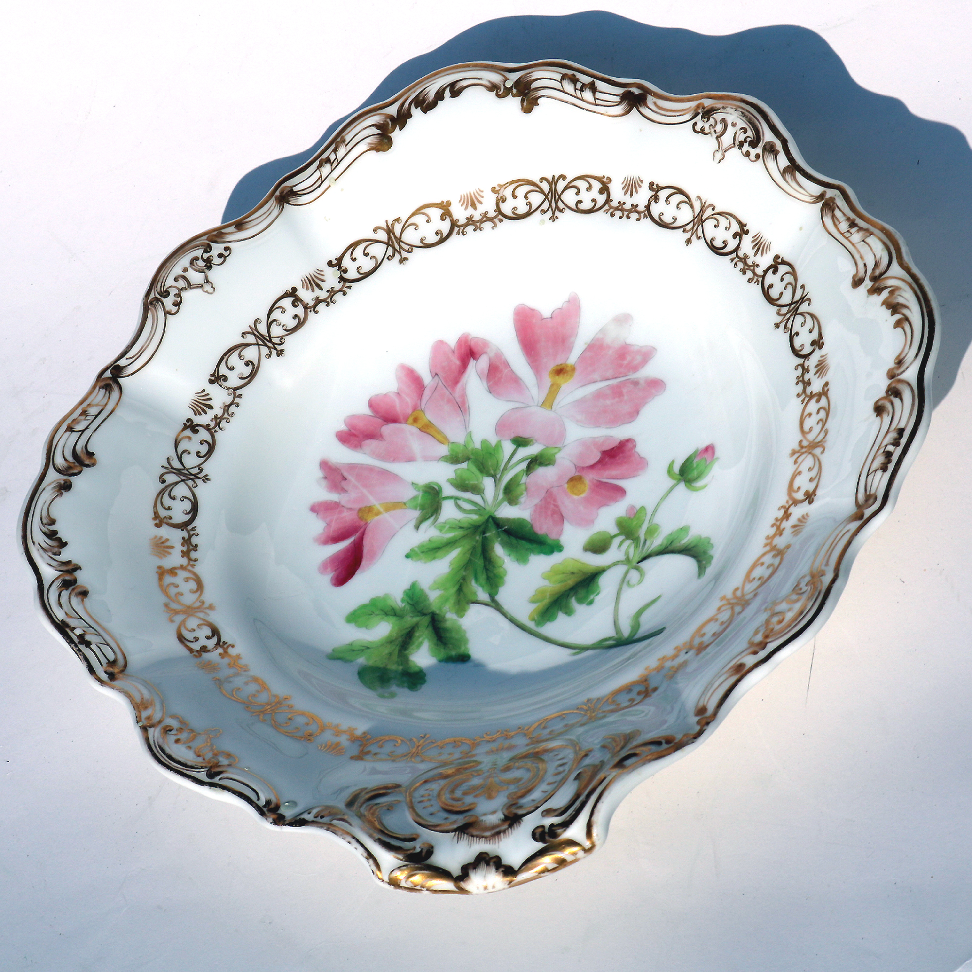Antique Copeland & Garrett late Spode hand-painted porcelain Dish Bowl 2 C.1840