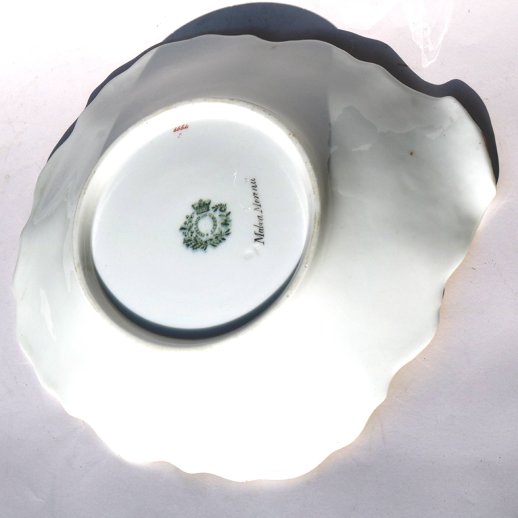 Antique Copeland & Garrett late Spode hand-painted porcelain Dish Bowl 2 C.1840