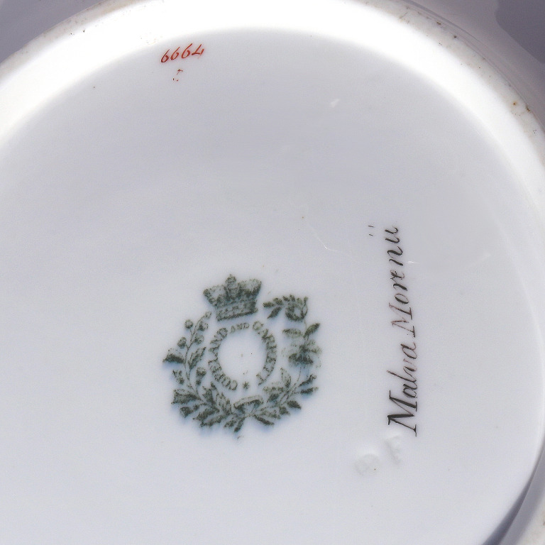 Antique Copeland & Garrett late Spode hand-painted porcelain Dish Bowl 2 C.1840 - Image 6