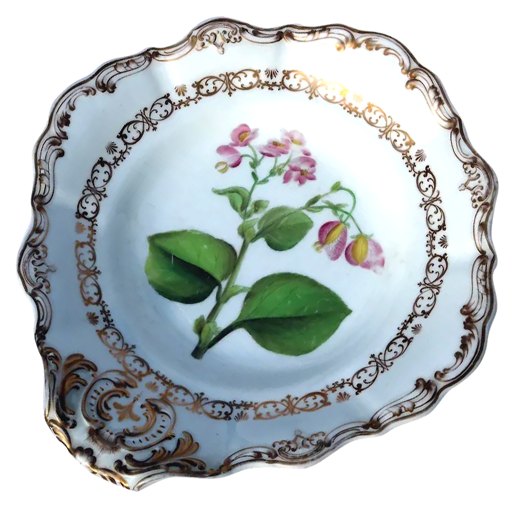 Antique Copeland & Garrett late Spode hand-painted porcelain Dish Bowl 1 C.1840