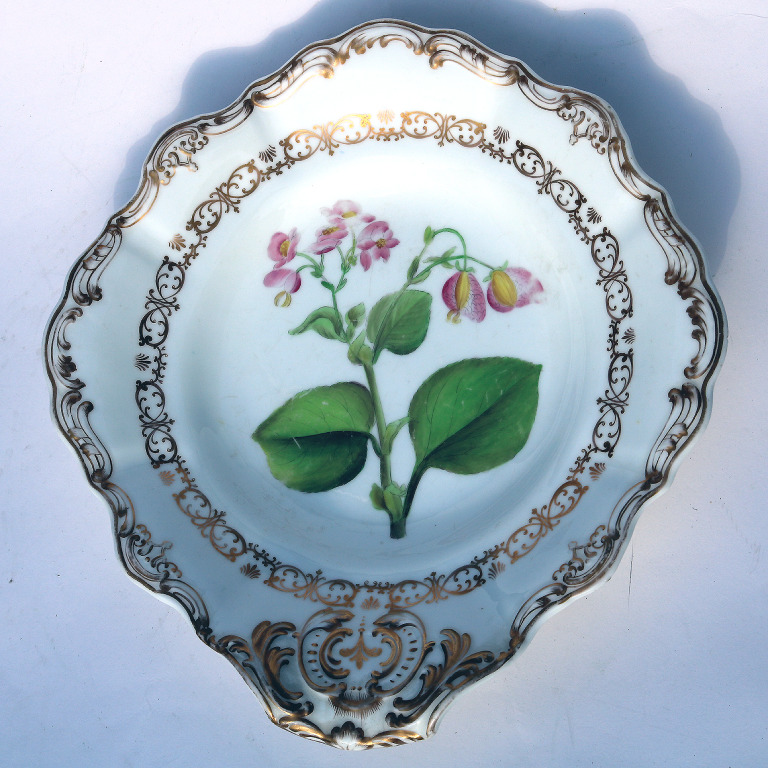 Antique Copeland & Garrett late Spode hand-painted porcelain Dish Bowl 1 C.1840 - Image 2