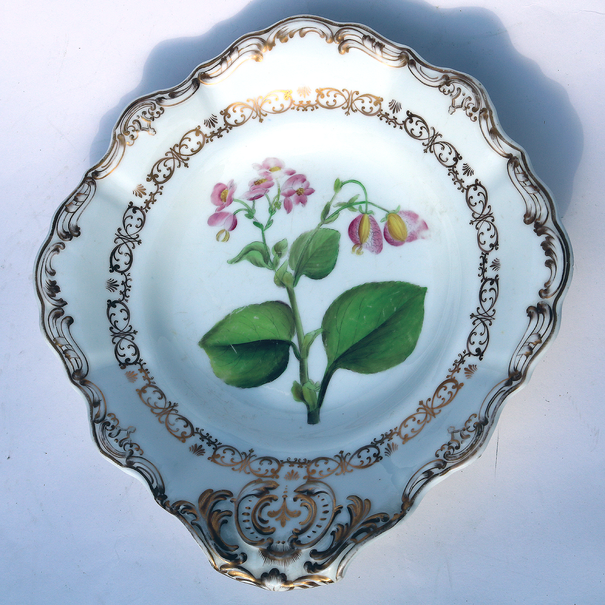 Antique Copeland & Garrett late Spode hand-painted porcelain Dish Bowl 1 C.1840
