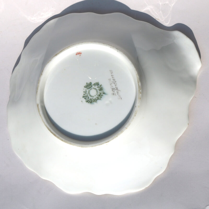 Antique Copeland & Garrett late Spode hand-painted porcelain Dish Bowl 1 C.1840