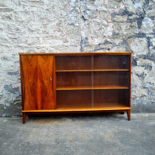 Display Cabinet By McIntosh of Kirkcaldy Scotland Bookcase Shelving Storage Mid Century Vintage Retro Furniture Cupboard Glass Cabinet